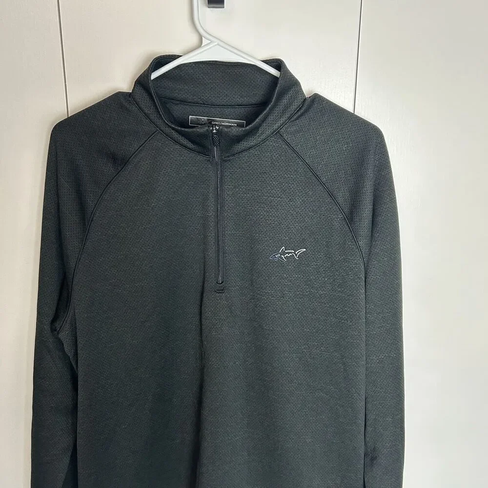 Greg Norman Sweater Adult Sz Medium Black Casual Pullover Sweatshirt Men’s